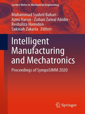 cover image of Intelligent Manufacturing and Mechatronics
